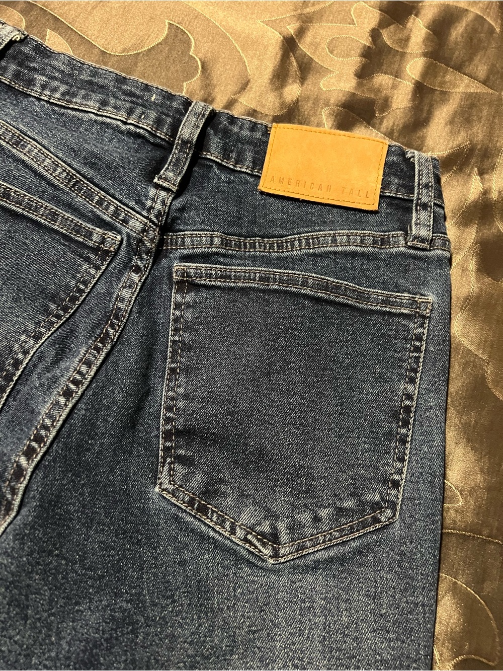 American Tall Chloe High Rise Flare Faded Dark Indigo Denim Jeans Women’s 27 - Picture 14 of 14